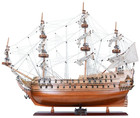 Dutch Flagship De Zeven Provincien Wooden Tall Ship Scale Model 36  Semi-built