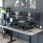Vivo 48 Inch Height Adjustable Large Stand Up Desk Converter  V Series  Quick Si