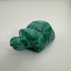 Carved Malachite Turtle Figurine - 2 1 4  Long - Polished