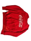 Vintage 1980 s Coca Cola Mens Sweatshirt Red Large Crew Neck Made In Usa