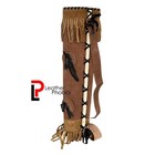 Brown Leather Back Arrow Quiver Genuine Cowhide For Hunting   Traditional Archer
