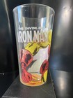 The Invincible Ironman Marvel Comics 16oz Glass Cup  2010  Close Up