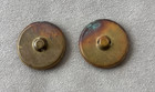 Antique Victorian Lithograph Portrait Celluloid Metal Button Pair