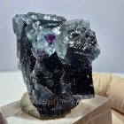 Phantom Fluorite Cube Specimen  Purple Green Okorusu  Namibia 38 28 15mm
