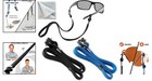 Durable Eyeglass Holders - Adjustable Non-slip Lanyard In Black And Blue  2-pack