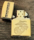 Zippo Armor U s m c   Lighter With Engraved Marine Corps Logo  97255  New In Box