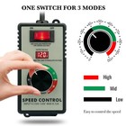 Variable Speed Controller For Router Fan Electric Motor Rheostat 120v Adjuster