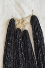Antique Seed Beads  1900s  Black 3cut  21 Bpi  7g