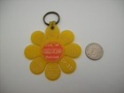 Vintage Port Of Oakland California Key Ring Fob Hippie Flower Key Chain