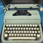Vtg Mcm Everest K2 Manual Typewriter Works W  Aluminum Case