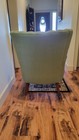 Vintage Green Hickory Chair Of Queen Anne Style Wing Shell Chair