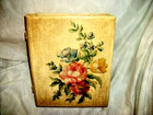 Italian Florentine Book Shape Bible Box Cottagecore Hp Floral Aged Wood Vintage