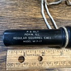 Vintage P  S  Olt Regular Squirrel Call Model No  P-17 Pekin Illinois