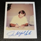 Jim Catfish Hunter Signed Polaroid Type 1 Photo Auto April 29 1990 Autograph 90s