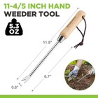 Workpro 11 5 In Dandelion Weeder Puller Tool Stainless Steel Garden Weed Remover