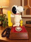 Vintage Snoopy   Woodstock Rotary Telephone     Peanuts Collectible