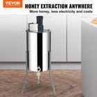 Electric Beekeeping Honey Extractor Stainless Steel 4 Frame Centrifuge With