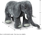 Giant Elephant Plush Stuffed Animal 3ft Lifelike Jumbo Soft Kids Toy Gray Large