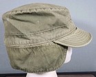 Original 1950s M1951 Us Army Cap Field Used Wool Cotton Ear Flaps Vtg Size 7 