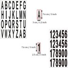 10 Sheet 3 Inch Mailbox Numbers And Letters Cut Classic Style Black