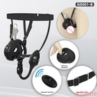 Contro Plug Chastity Cage Device For Male Tube Lock With 6 Rings Cb Lock Remote