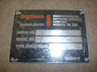 Raytheon Metal Placard Emblems