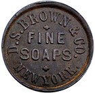  1870 s  New York Ny-ny 42hw Hardwood D S Brown   Co Merchant Token