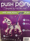 Nib Power Push Pony Princess Riding Toy Crystal  White With Purple