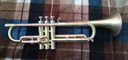 Beautiful 1954 Getzen Super Deluxe Trumpet  Raw Brass W custom Scratched Finish