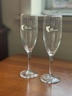 Bride   Groom Champagne Flutes     Wedding Toast Glasses     Elegant Pair