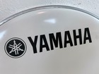 Yamaha Stock Factory Logo Bass Drum Head 20-inch White Single Ply Graphic Kick