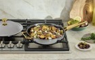 Our Place Titanium Always Pan Pro Gold  2 96 Qt   2 8 L Chrome W Spatula