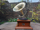 Vintage Gramophone Fully Functional Working Phonograph Win-up Record Player Gift