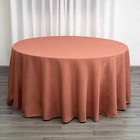5 Pack Terracotta 120 Inch Round Tablecloths Wedding Decorations Table Covers