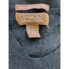 Tasso Elba Men s Large 100  Cashmere V-neck Sweater Black Made In Mongolia