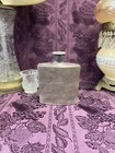 Decorative Bottle Stained Glass Hand Painted Upcycled Aged Gray Cement