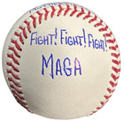 Goose Gossage Autographed Oml Baseball W  Hof 2008 Fight Fight Fight Maga
