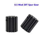 0 5 Mod Spur Gears 20t 40t Bore 5-10mm Pinion Gear Motor Transmission Gear Black
