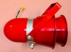 Vintage Sentry Siren F-2 Fire Station Alarm 120v Industrial Red Horn Tested 120v