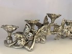 Vtg Arthur Court 2005 Aluminum Butterfly Candelabra 5 Light Candle Holder 16   