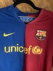 Fc Barcelona 2008 2009 Home Football Shirt Jersey Camiseta Nike 286784-655 Sz M