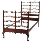 Vintage Mahogany Filigree Twin Bed C1940