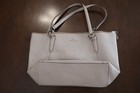 Coach City Zip Tote Shoulder Bag Chalk Grey Leather