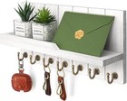 Decorative Key And Mail Holder For Wall - Farmhouse 15 Inches Floating Shelf
