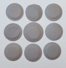 Tiffany   Co Salad Plate Protectors 7 Inch Gray Felt Separators Vintage Set Of 9