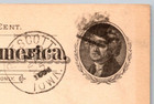 1894 Ux12 Us Postal Card Fancy Top Hat Shaped Cancellation Mark Tax Amount Due
