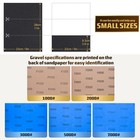 Lcubro 25pcs Sandpaper  Wet 1000-7000 Grit  25 Sheets  9 X 11 Inches  Grey