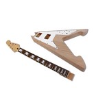 1set Electric Guitar Kit 22 Fret Guitar Neck Body Block Inlay Diy