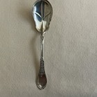 Antique American Coin Silver   900  Sugar Shell Spoon  C 1890 - 1895