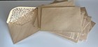 Kraft Invitation Envelopes   Pack Of 54   Silver Confetti Flap   120 Gsm   A4